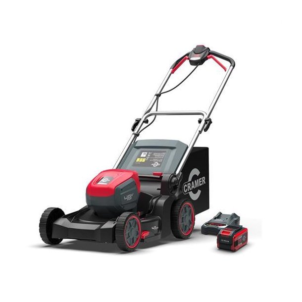 Cramer 48LM41K4 Plneklipper, 41 cm klippebredde, skubbemodel m. bat/lader