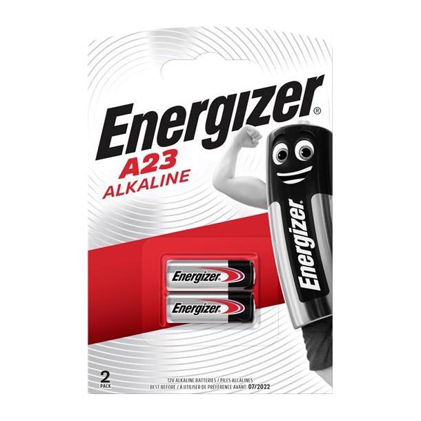 ENERGIZER ALKALINE MN21 / A23 / E23A BATTERIER 2 STK.