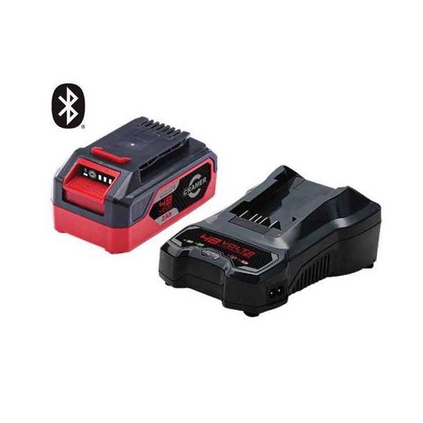 Cramer 48SK96 2AH batteri og enkeltlader